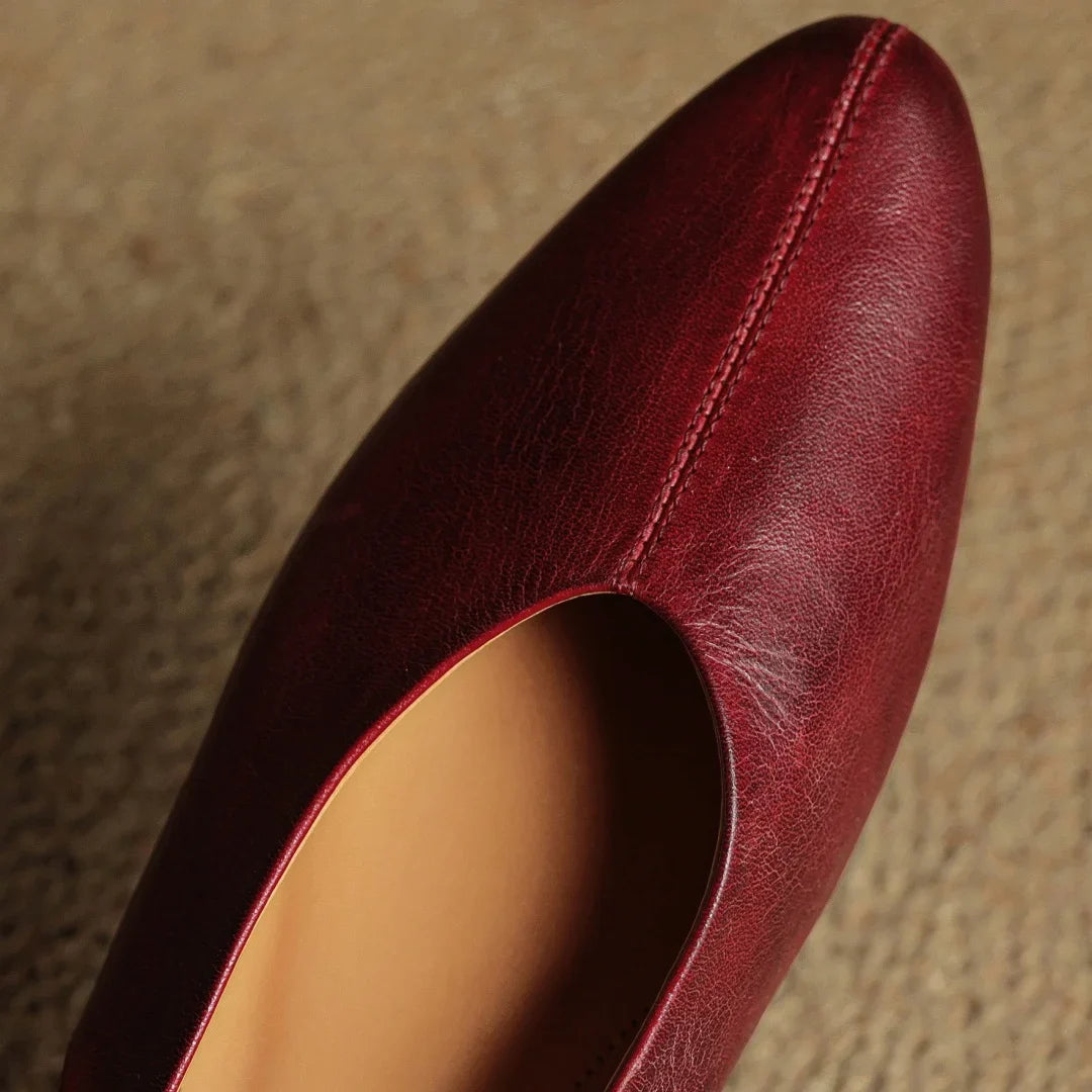 Juliet Genuine Leather Flats — Allyours Closet (view 5)