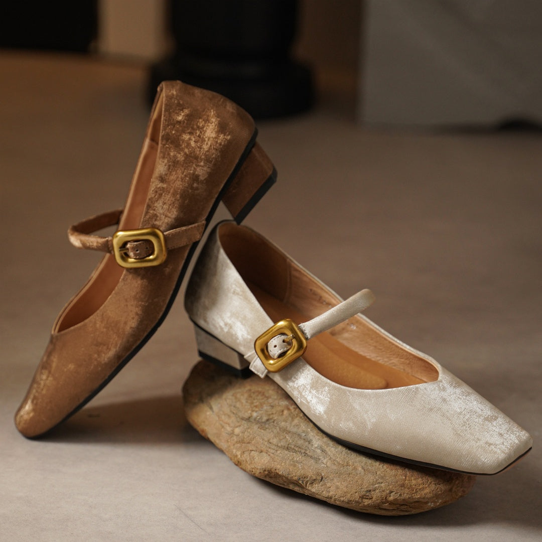 Velora Velvet Heels — Allyours Closet