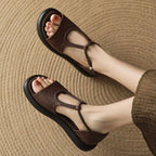 Whitney Leather Sandals — Allyours Closet (view 6)
