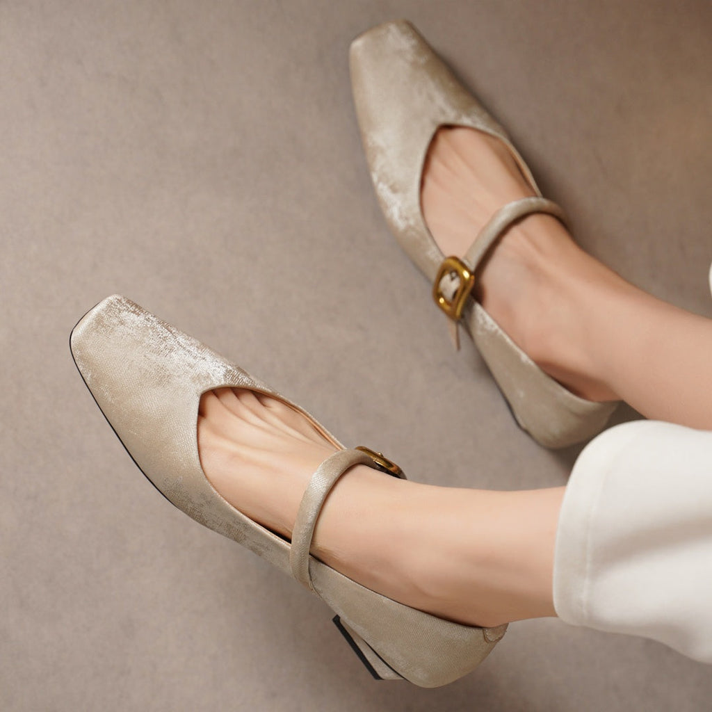 Velora Velvet Heels — Allyours Closet (view 9)