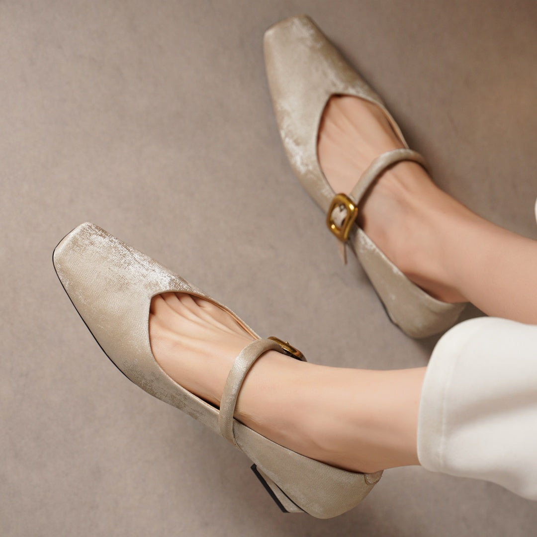 Velora Velvet Heels — Allyours Closet (view 9)