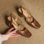 Blaire Leather Heels — Allyours Closet (view 7)
