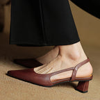 Camille Genuine Leather Heels — Allyours Closet (view 2)
