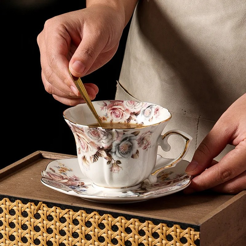 Golden Rose Ceramic Set — Allyours Closet (view 3)