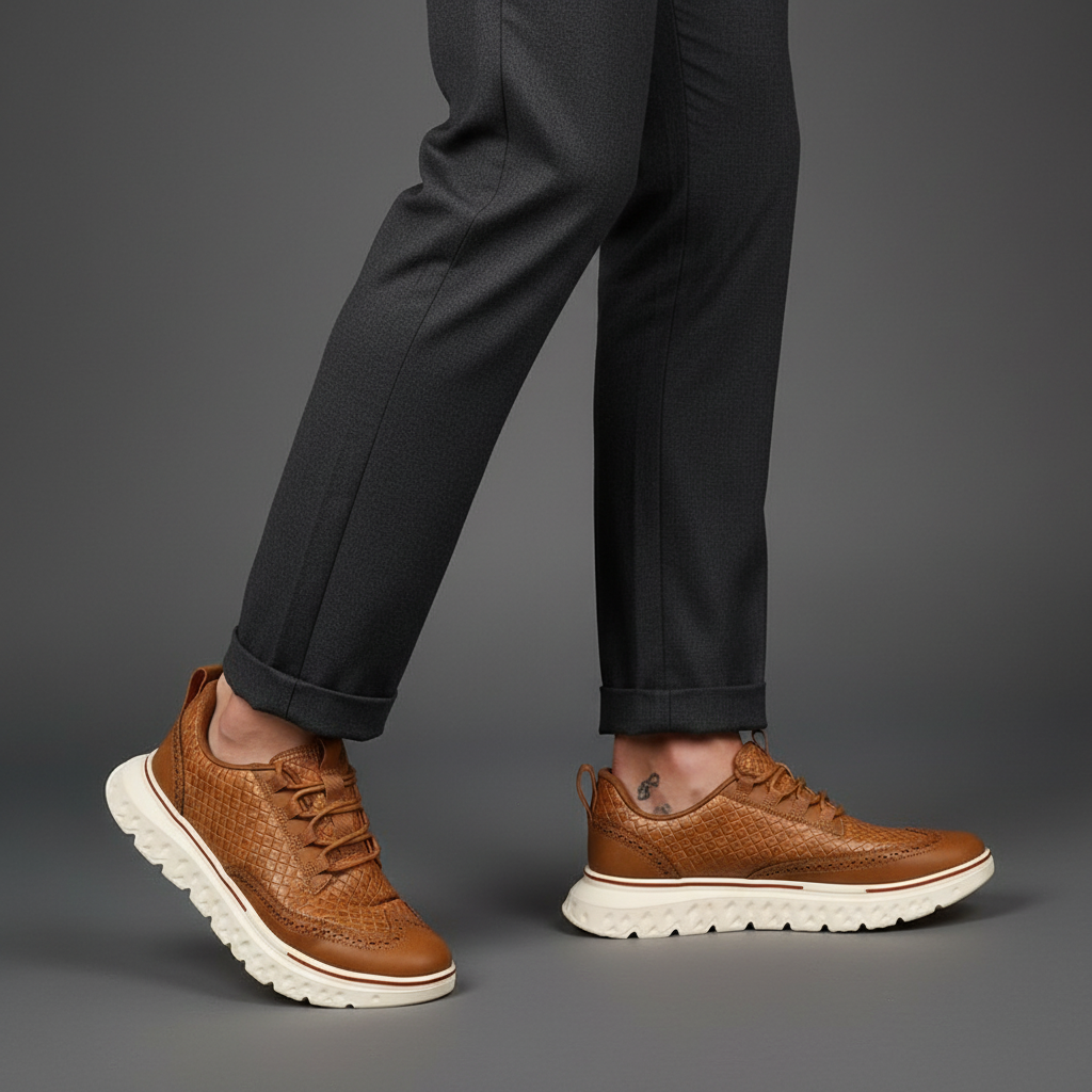 Forge Leather Sneakers — Allyours Closet (view 9)