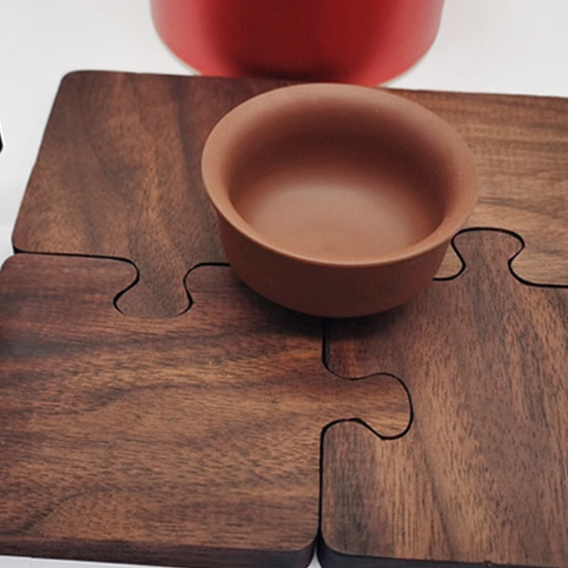 Puzzle Piece Coaster Set — Allyours Closet (view 5)
