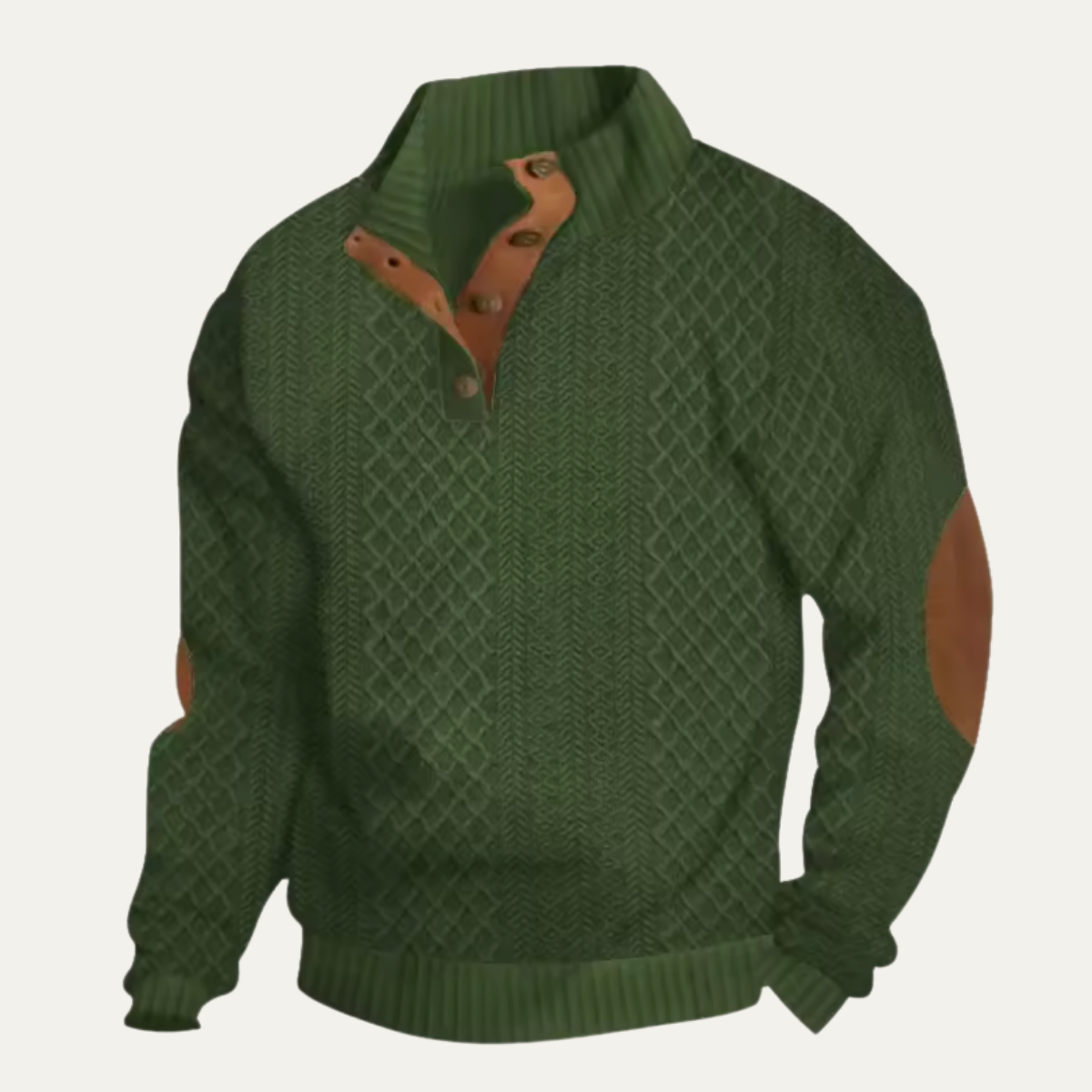 Ansovino | Cable-Knit Button-Front Signature Cardigan — Allyours Closet (view 7)