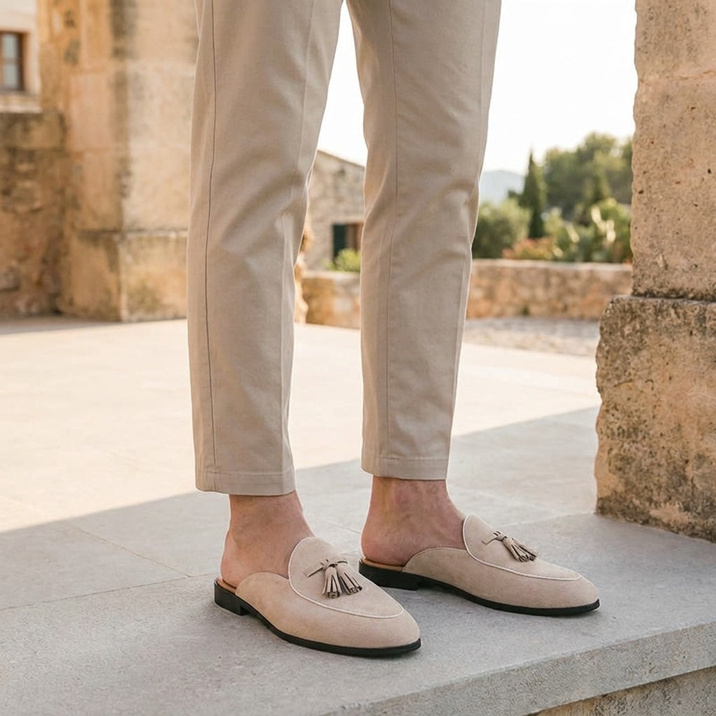 Fasano Suede Mules — Allyours Closet (view 5)