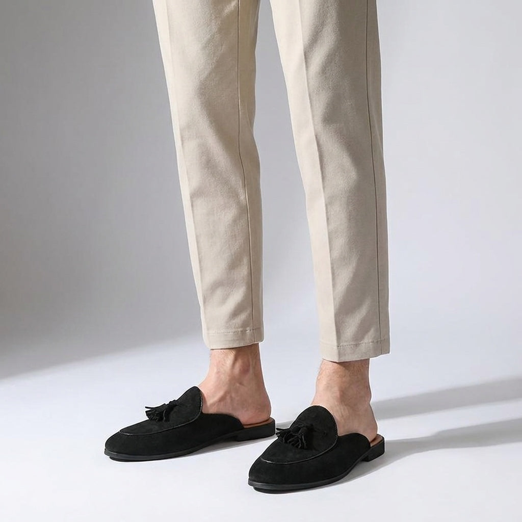 Fasano Suede Mules — Allyours Closet (view 9)