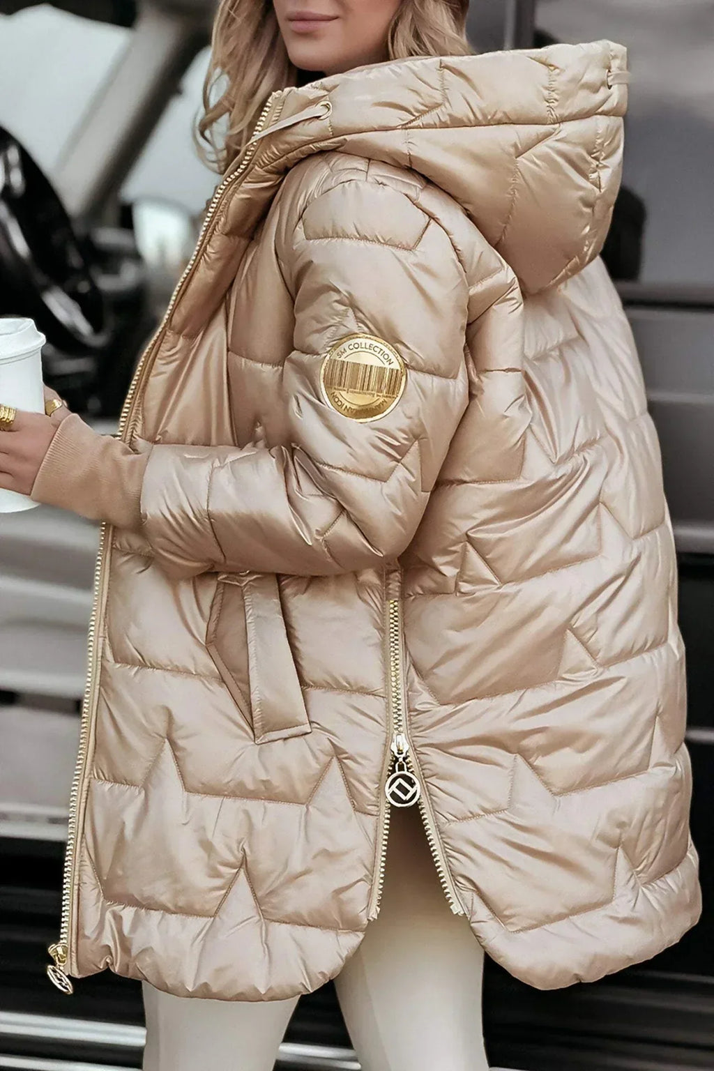 Carla | Quilted Oversized Contemporary Puffer Jacket — Allyours Closet (view 2)