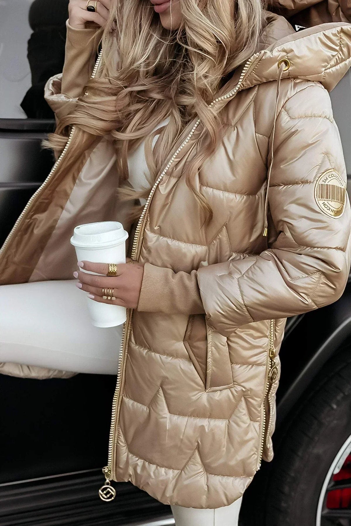 Carla | Quilted Oversized Contemporary Puffer Jacket — Allyours Closet (view 7)