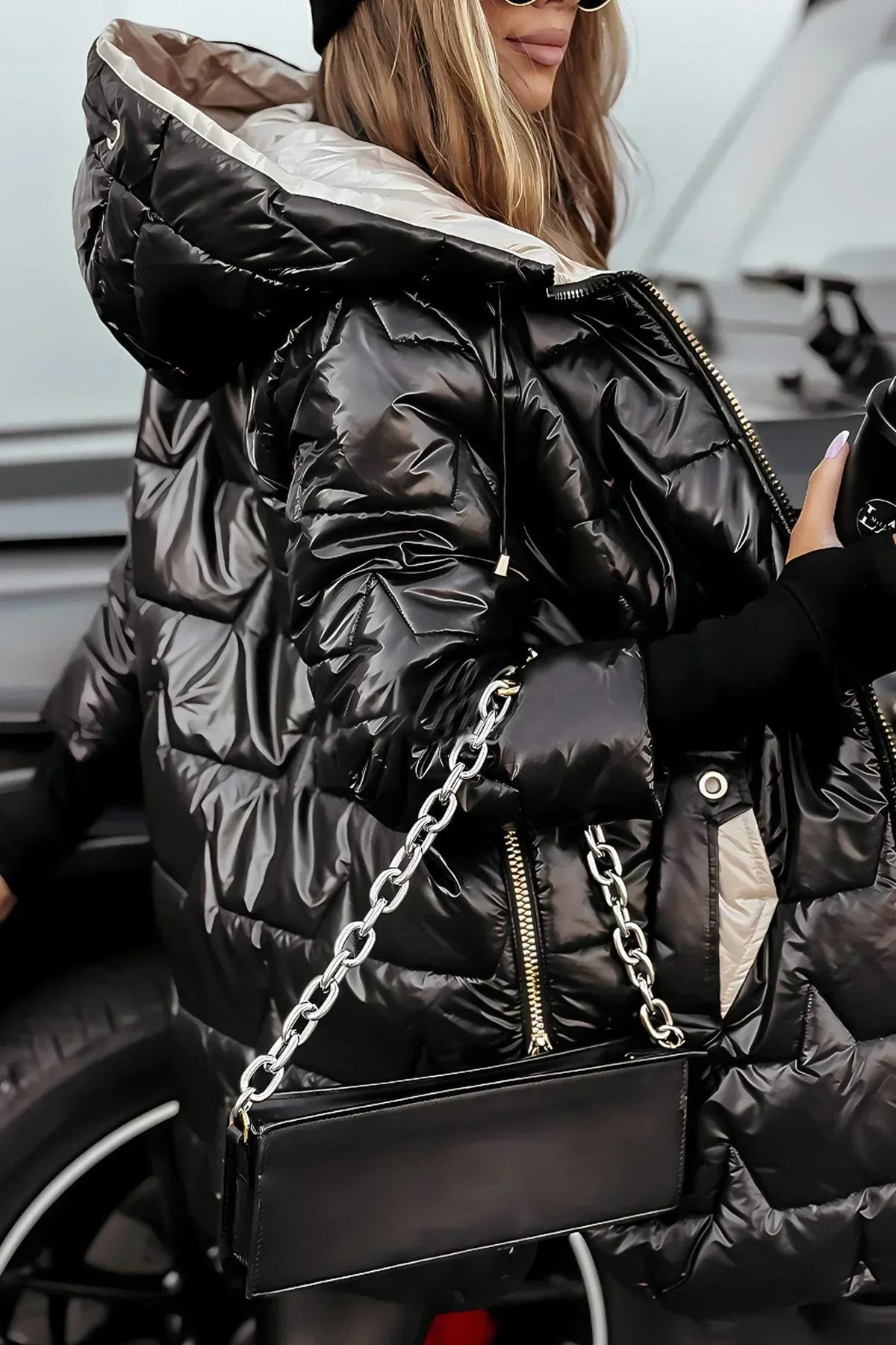 Carla | Quilted Oversized Contemporary Puffer Jacket — Allyours Closet (view 9)