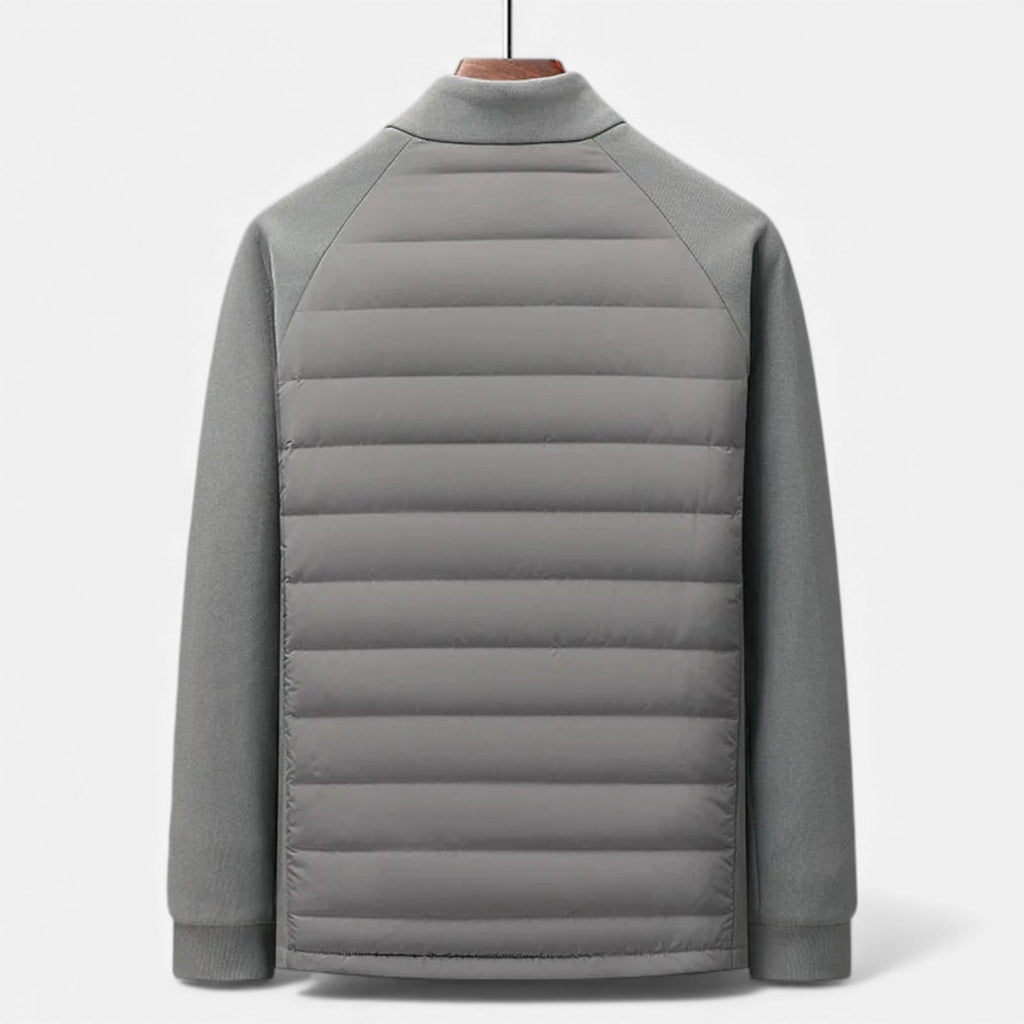 Csaba | High-Neck Quilted Sartorial Puffer Jacket — Allyours Closet (view 6)