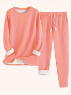 Women's Fleece Lined Sweatsuit Set