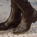 Western Ankle Boots Leather For Women