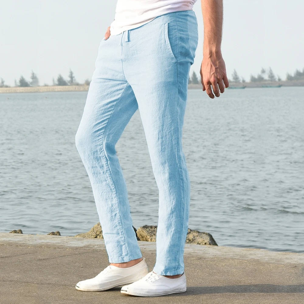 Men's Breathable Light Linen Pants