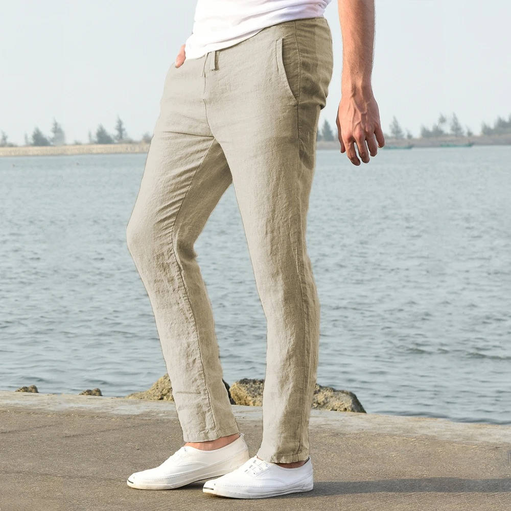 Men's Breathable Light Linen Pants