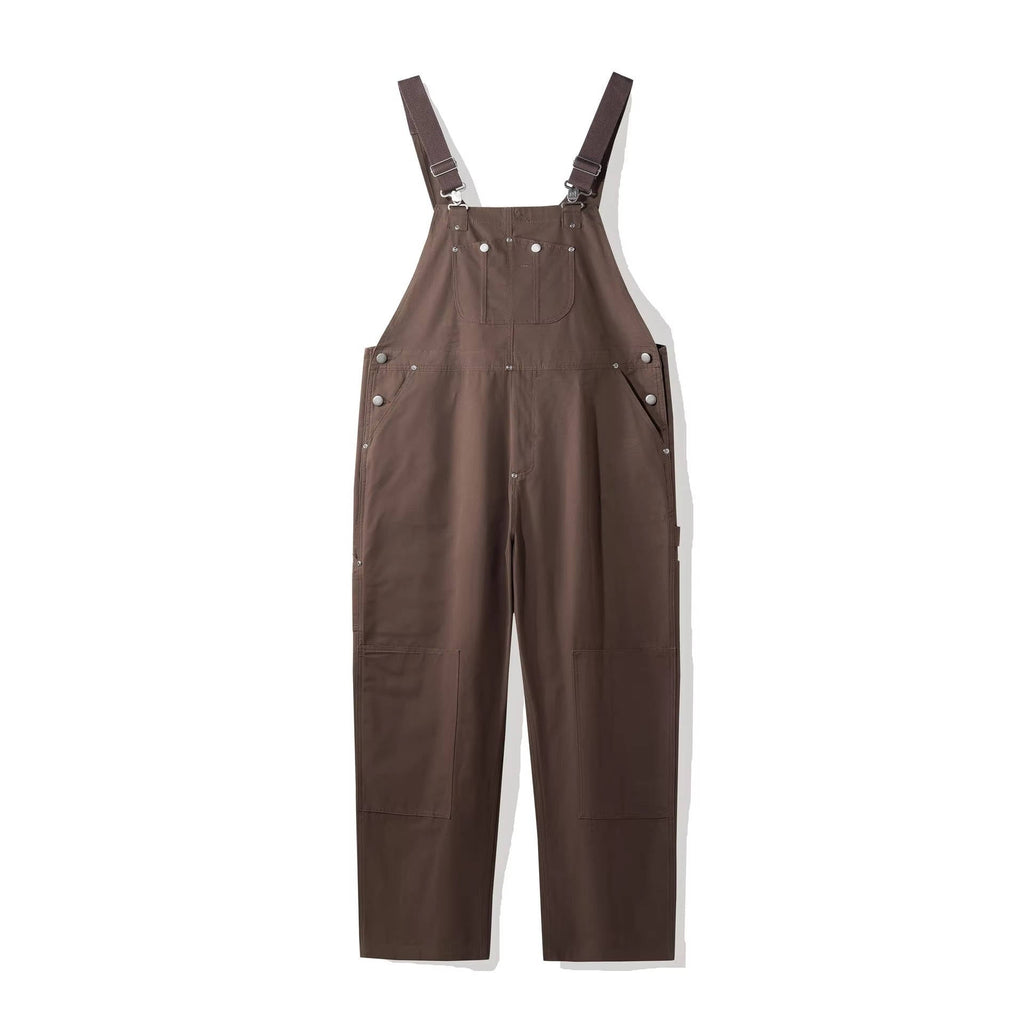 Women's Canvas Bib Overalls Duck Workwear Dungarees with Pockets