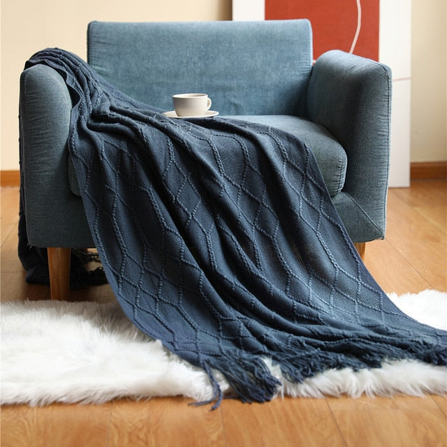Veha Knitted Blanket — Allyours Closet (view 3)