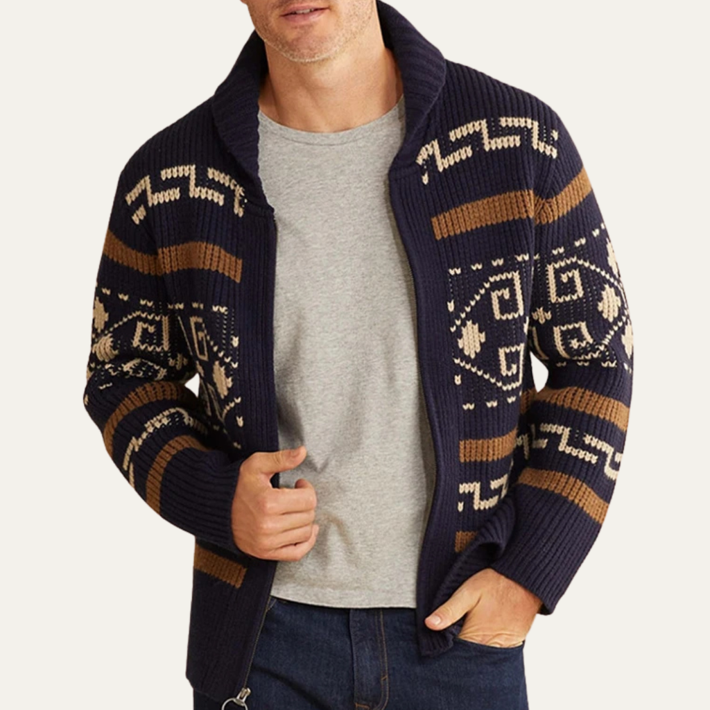 Enzo | Oversized Signature Graceful Cardigan — Allyours Closet (view 5)