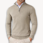 Everardo | Mock-Neck Ribbed Poised Sweater — Allyours Closet (view 2)