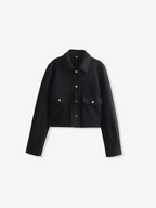 Fulgencio | Sculpted Draped Sleek Coat — Allyours Closet (view 4)