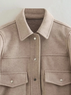 Fulgencio | Sculpted Draped Sleek Coat — Allyours Closet (view 7)