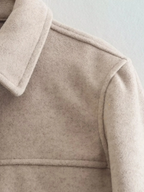 Fulgencio | Sculpted Draped Sleek Coat — Allyours Closet (view 9)