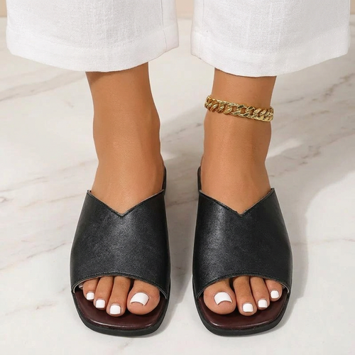 Addison Leather Flats — Allyours Closet (view 2)