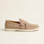 Como Suede Double-Buckle Loafers — Allyours Closet (view 7)