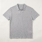 Taormina Ribbed Knit Polo — Allyours Closet