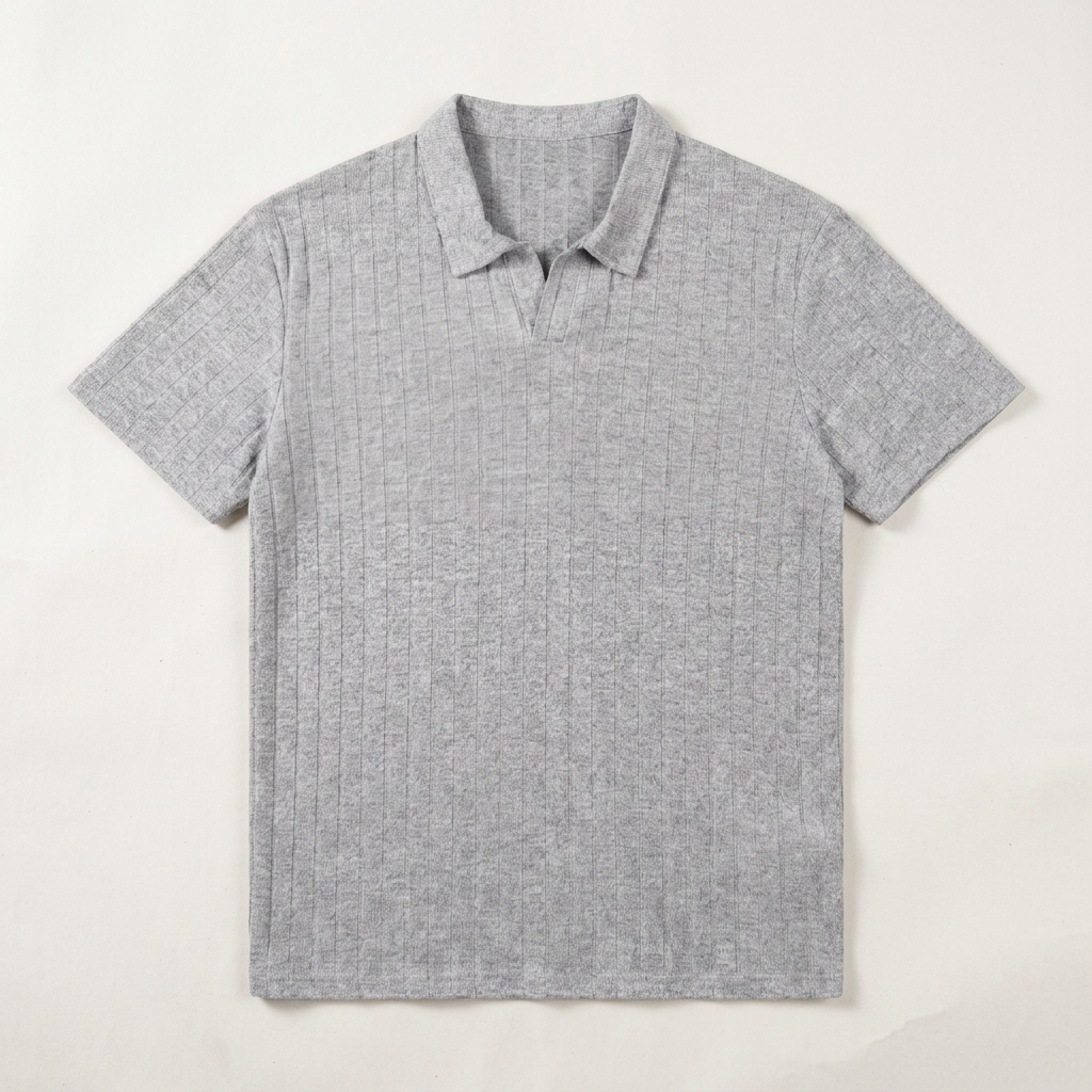 Taormina Ribbed Knit Polo — Allyours Closet