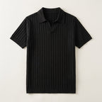 Taormina Ribbed Knit Polo — Allyours Closet (view 5)