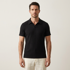 Taormina Ribbed Knit Polo — Allyours Closet (view 6)
