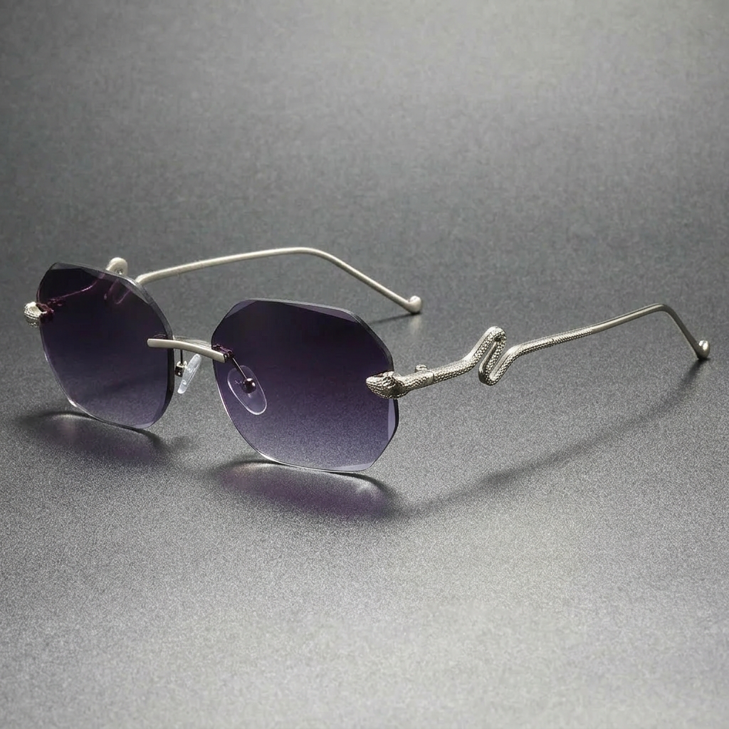 Antibes Snake-Temple Sunglasses — Allyours Closet (view 3)