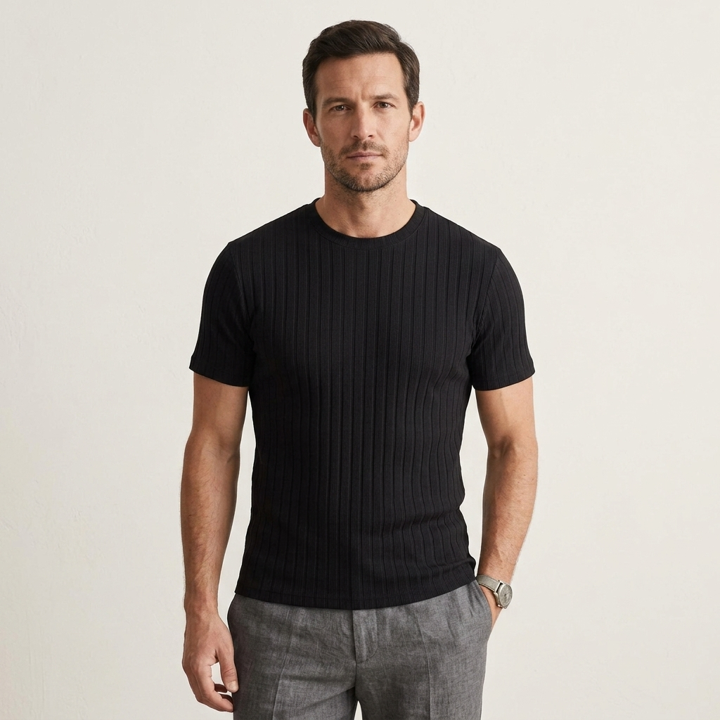 Rapallo Ribbed T-Shirt — Allyours Closet (view 9)
