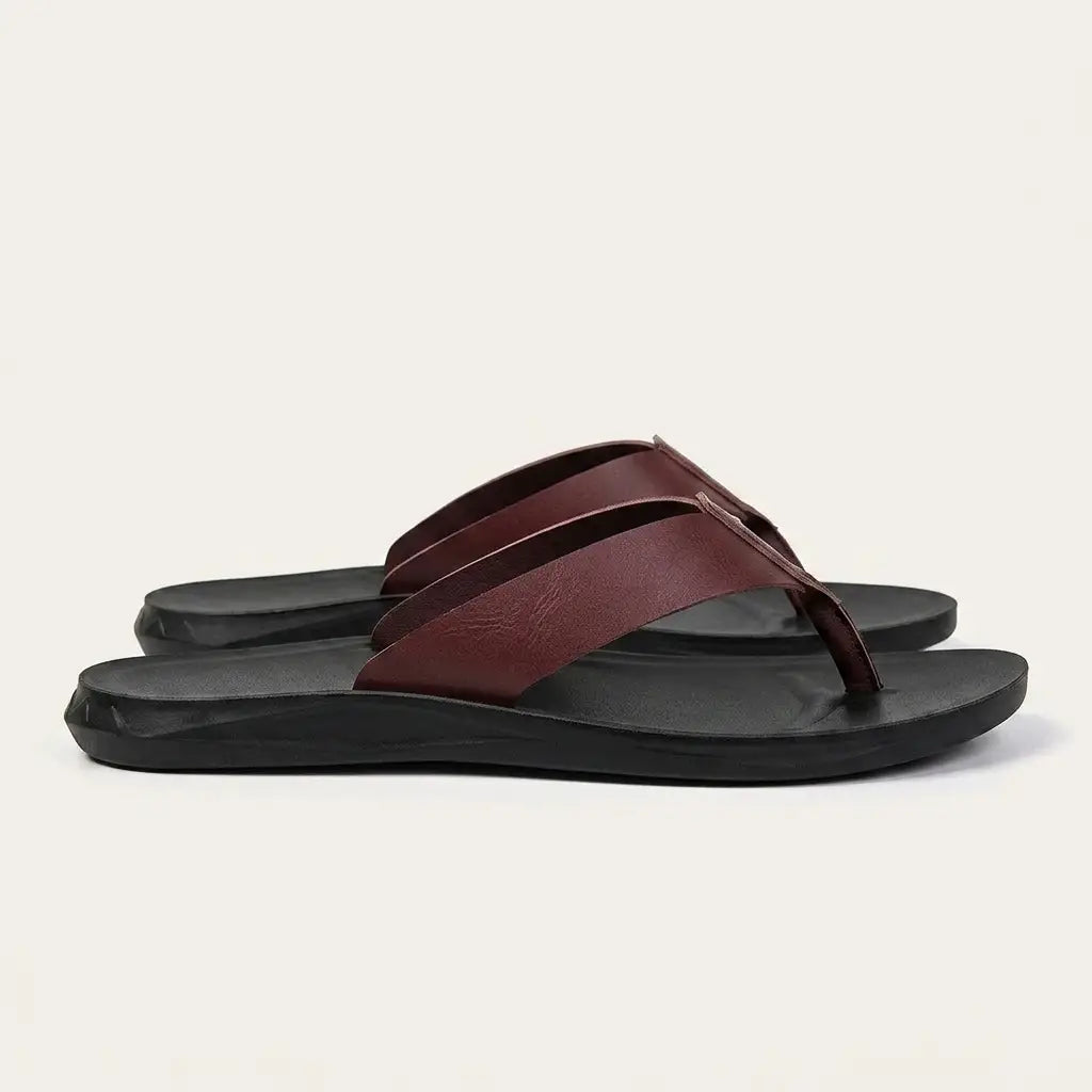 Minori Leather Sandals — Allyours Closet (view 7)