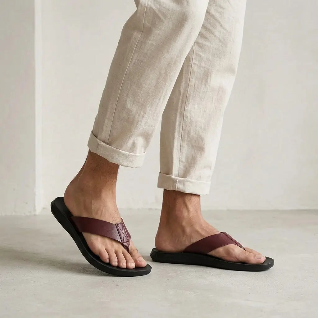 Minori Leather Sandals — Allyours Closet (view 8)