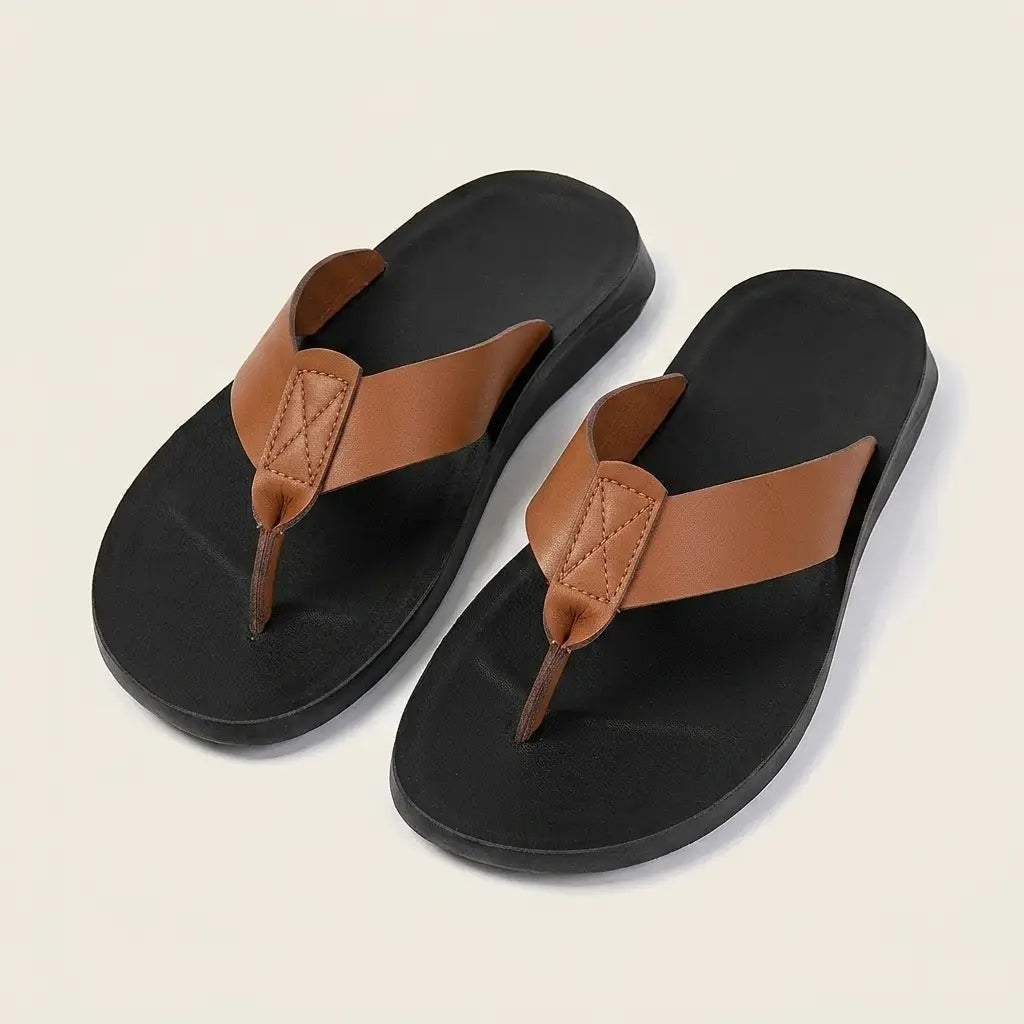 Minori Leather Sandals — Allyours Closet