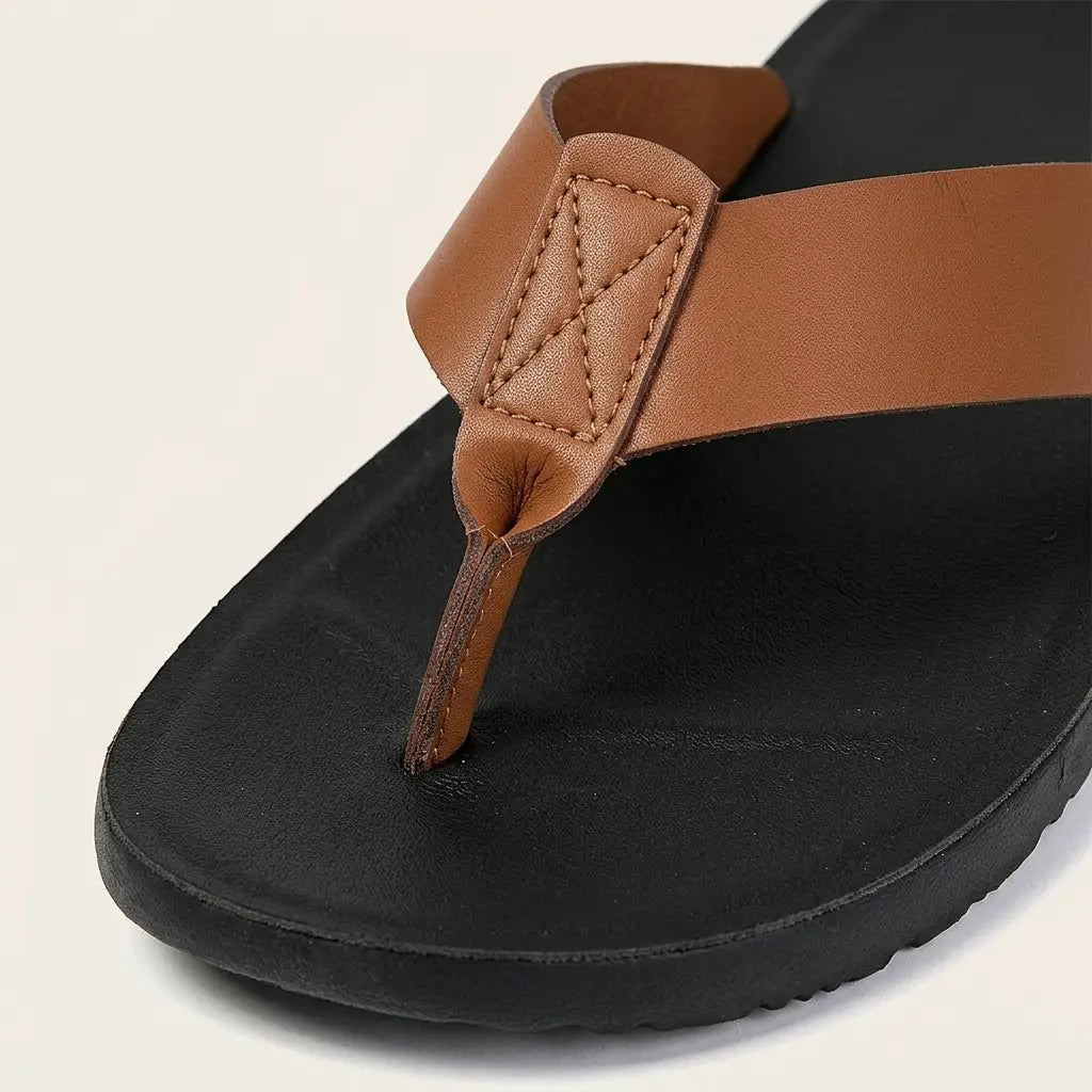 Minori Leather Sandals — Allyours Closet (view 3)
