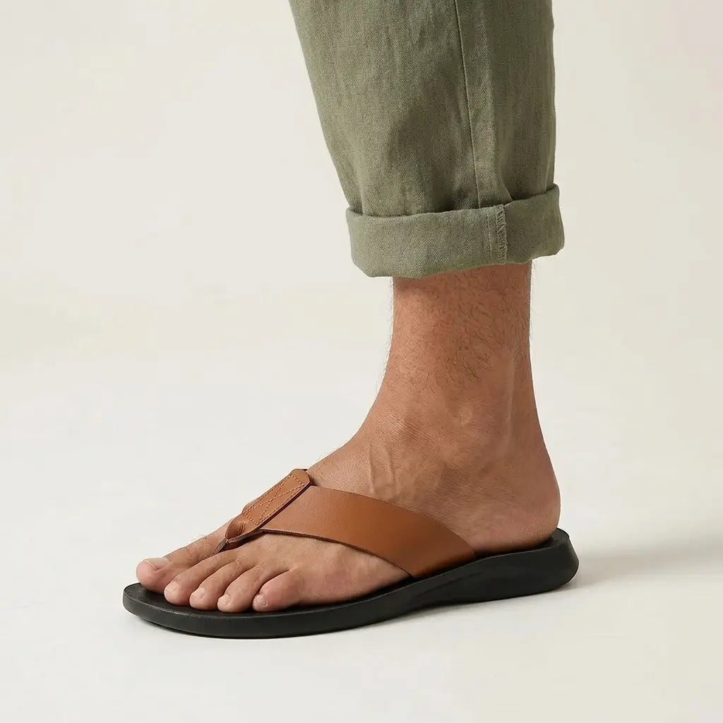 Minori Leather Sandals — Allyours Closet (view 4)