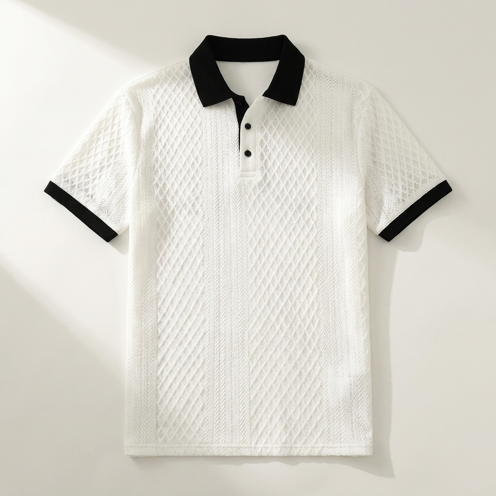 Levanto Jacquard Polo — Allyours Closet (view 5)