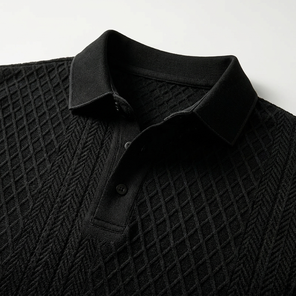 Levanto Jacquard Polo — Allyours Closet (view 11)