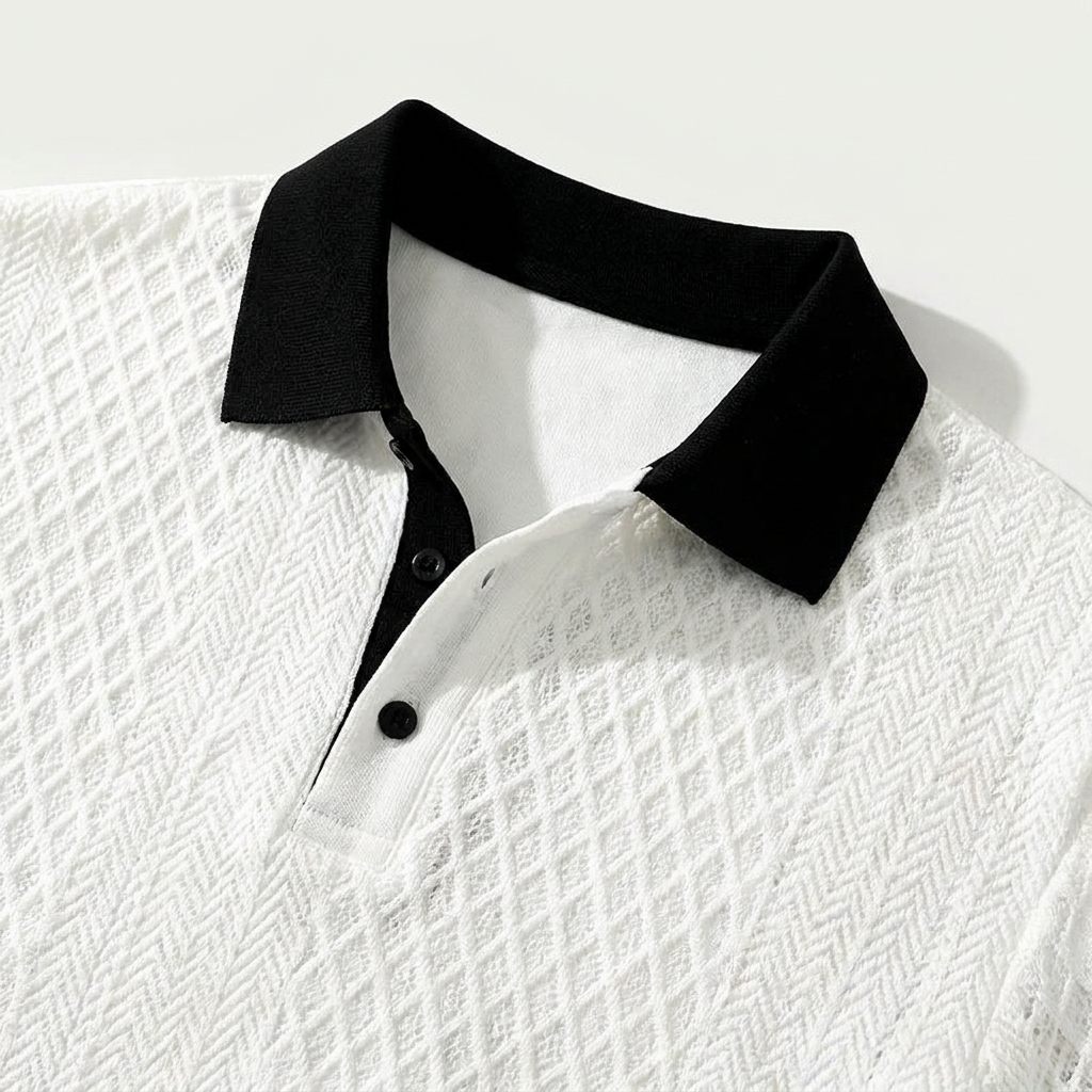 Levanto Jacquard Polo — Allyours Closet (view 6)