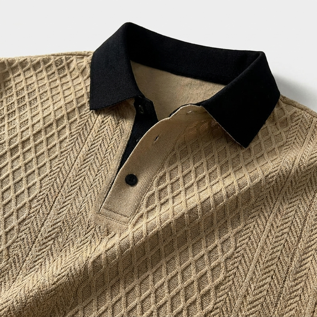 Levanto Jacquard Polo — Allyours Closet (view 2)