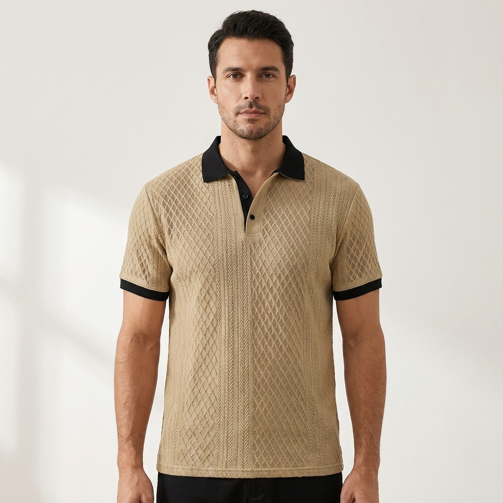 Levanto Jacquard Polo — Allyours Closet (view 3)