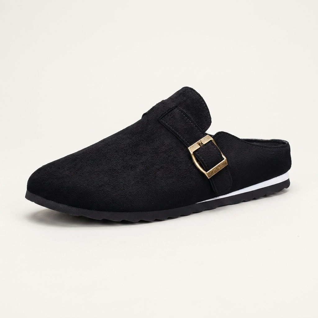 Landon Suede Mules — Allyours Closet (view 9)