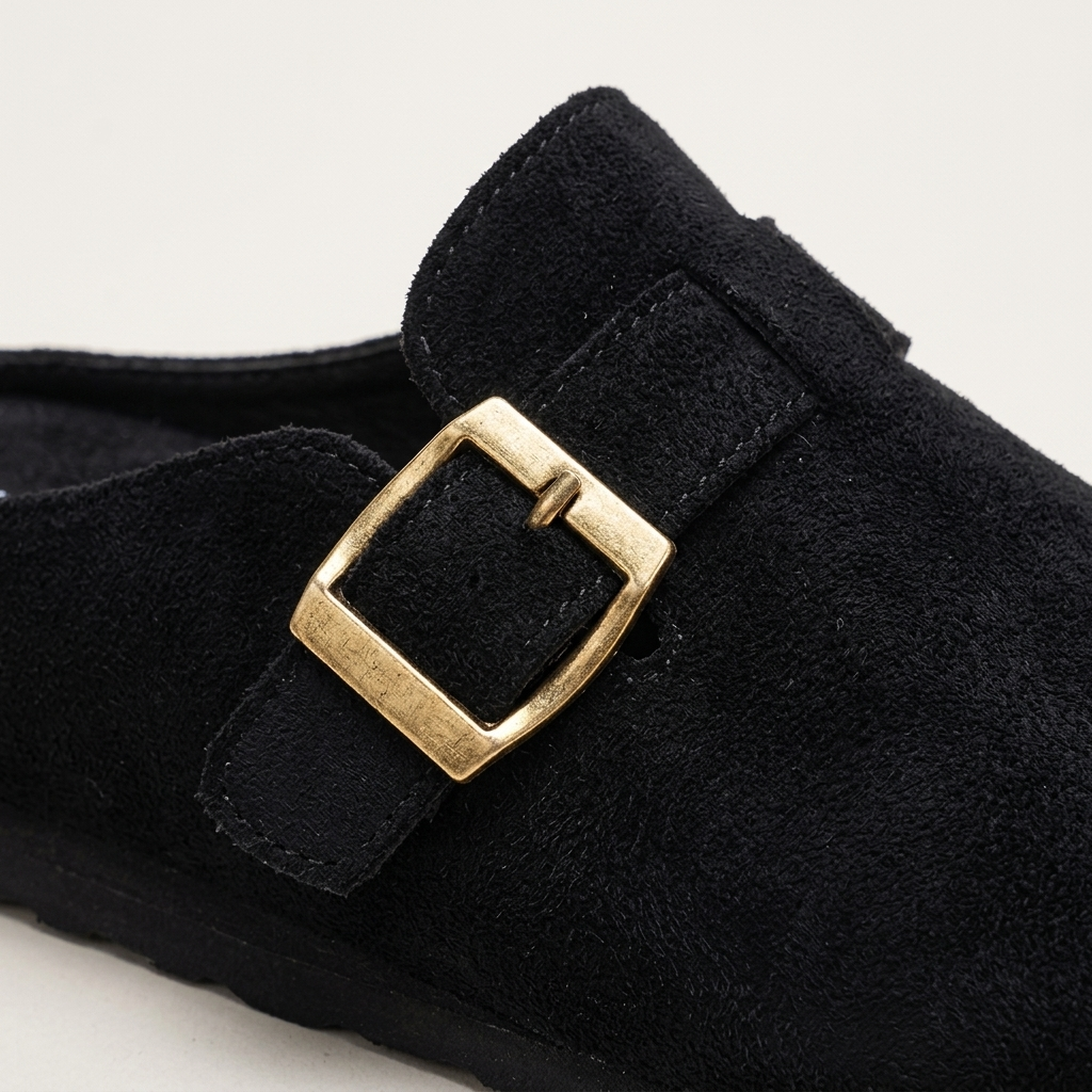 Landon Suede Mules — Allyours Closet (view 11)