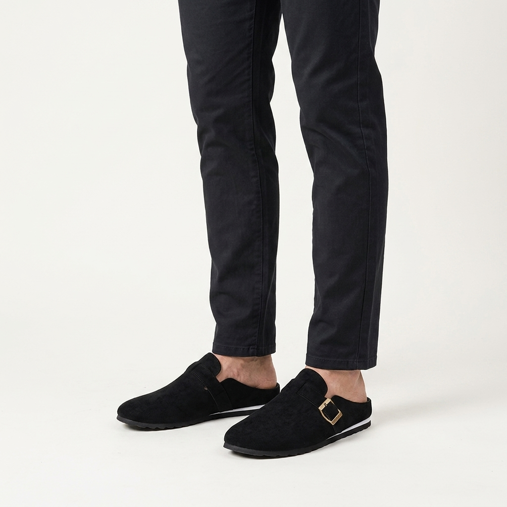 Landon Suede Mules — Allyours Closet (view 12)