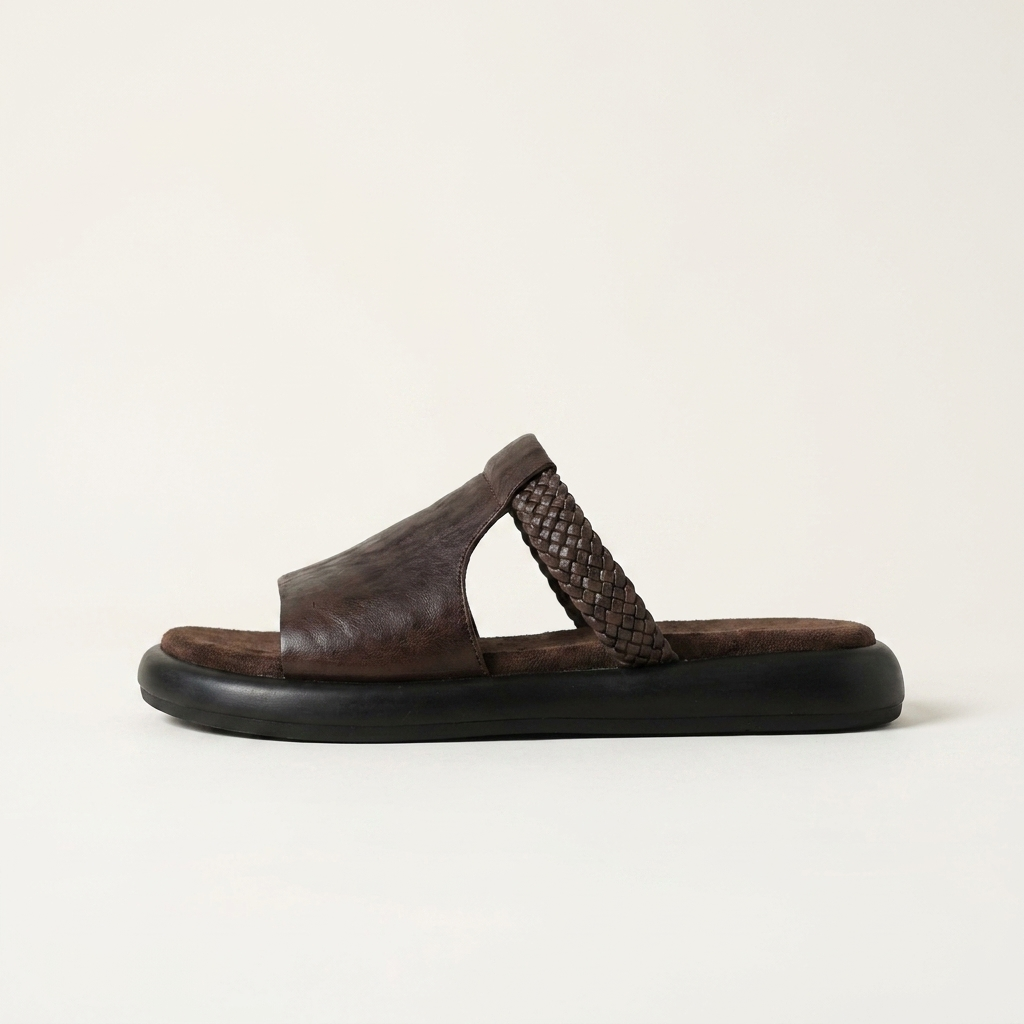 Marsala Leather Flats — Allyours Closet (view 7)